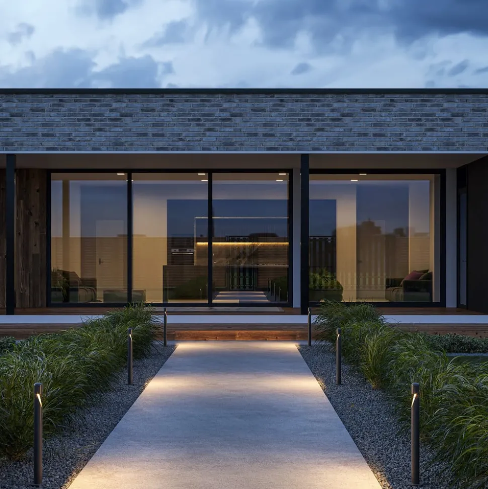 Maytoni Hagen LED tuinpadverlichting, 3000K, grafiet