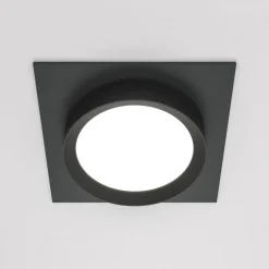 Maytoni Hoop inbouwlamp, hoekig, zwart