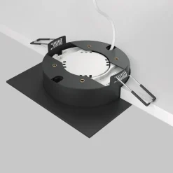 Maytoni Hoop inbouwlamp, hoekig, zwart