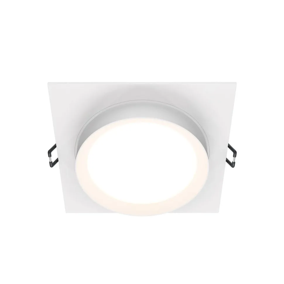 Maytoni Hoop inbouwlamp, hoekig, wit