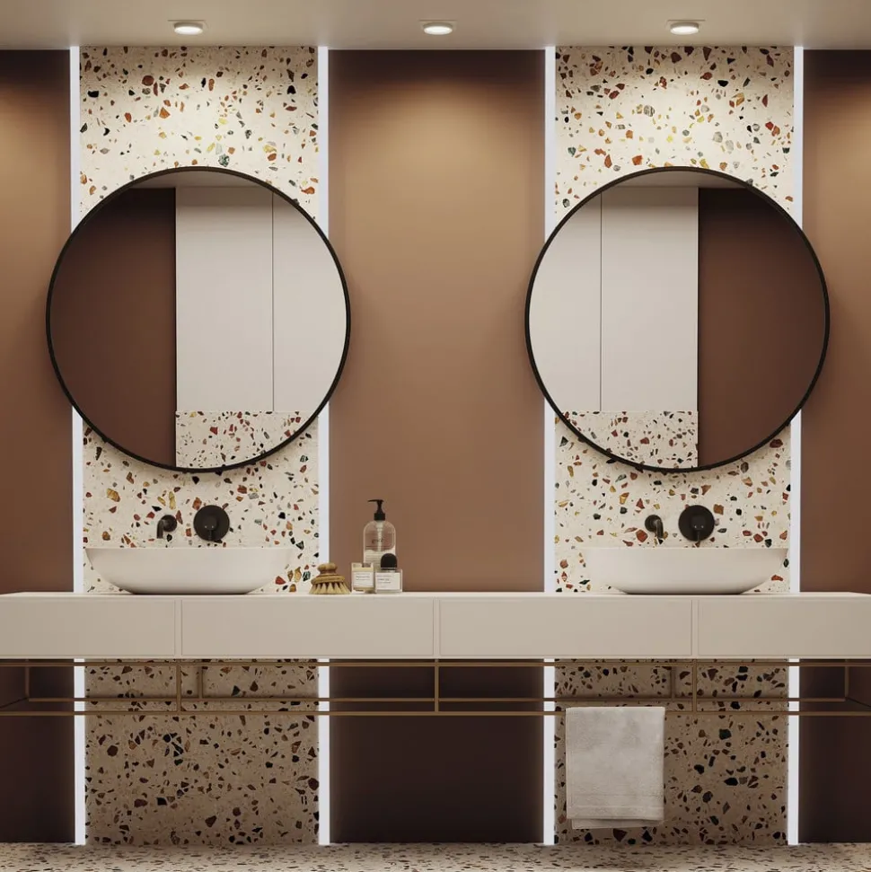 Maytoni Hoop inbouwlamp, hoekig, wit