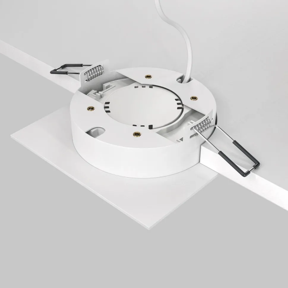 Maytoni Hoop inbouwlamp, hoekig, wit