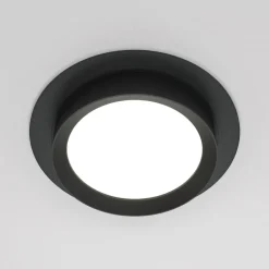 Maytoni Hoop inbouwlamp, rond, zwart