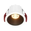 Maytoni inbouwlamp Alfa, zwart/wit, Ø 6,5 cm, 10 W, 36°