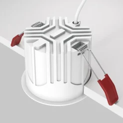 Maytoni inbouwlamp Alfa, zwart/wit, Ø 8,5 cm, 15 W, 36°