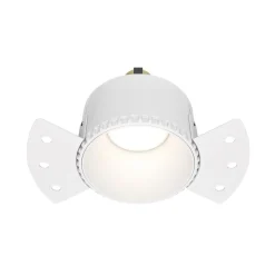 Maytoni inbouwlamp Share, wit/wit, Ø 14 cm, aluminium, GU10