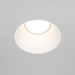 Maytoni inbouwlamp Share, wit/wit, Ø 14 cm, aluminium, GU10