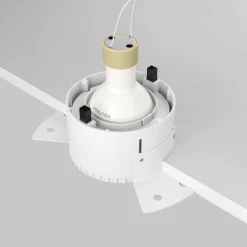 Maytoni inbouwlamp Share, wit/wit, Ø 14 cm, aluminium, GU10