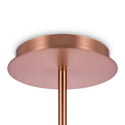 Maytoni kroonluchter Erich, messing rosé glas/metaal 12-lamps.