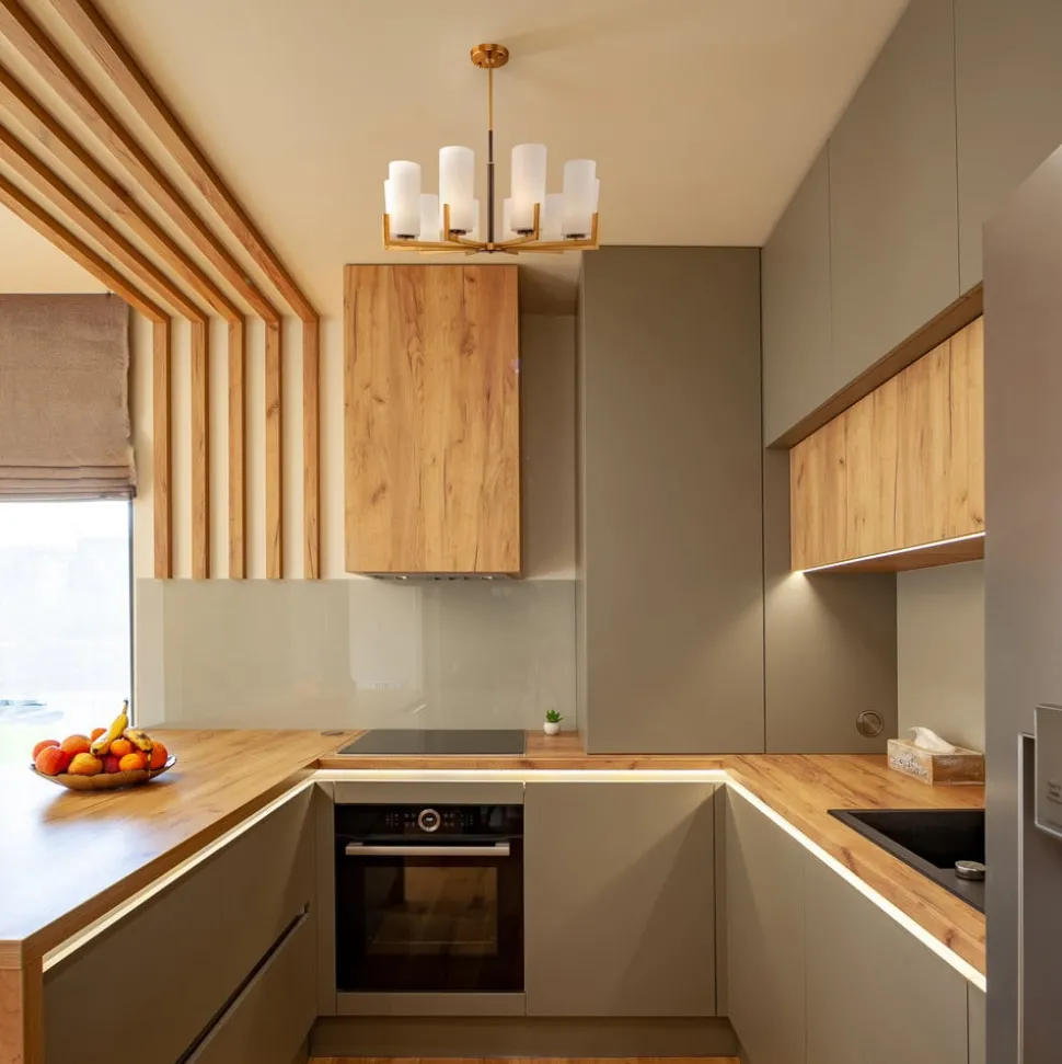 Maytoni kroonluchter Fortano, 10-lamps, glas, E27