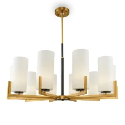 Maytoni kroonluchter Fortano, 10-lamps, glas, E27