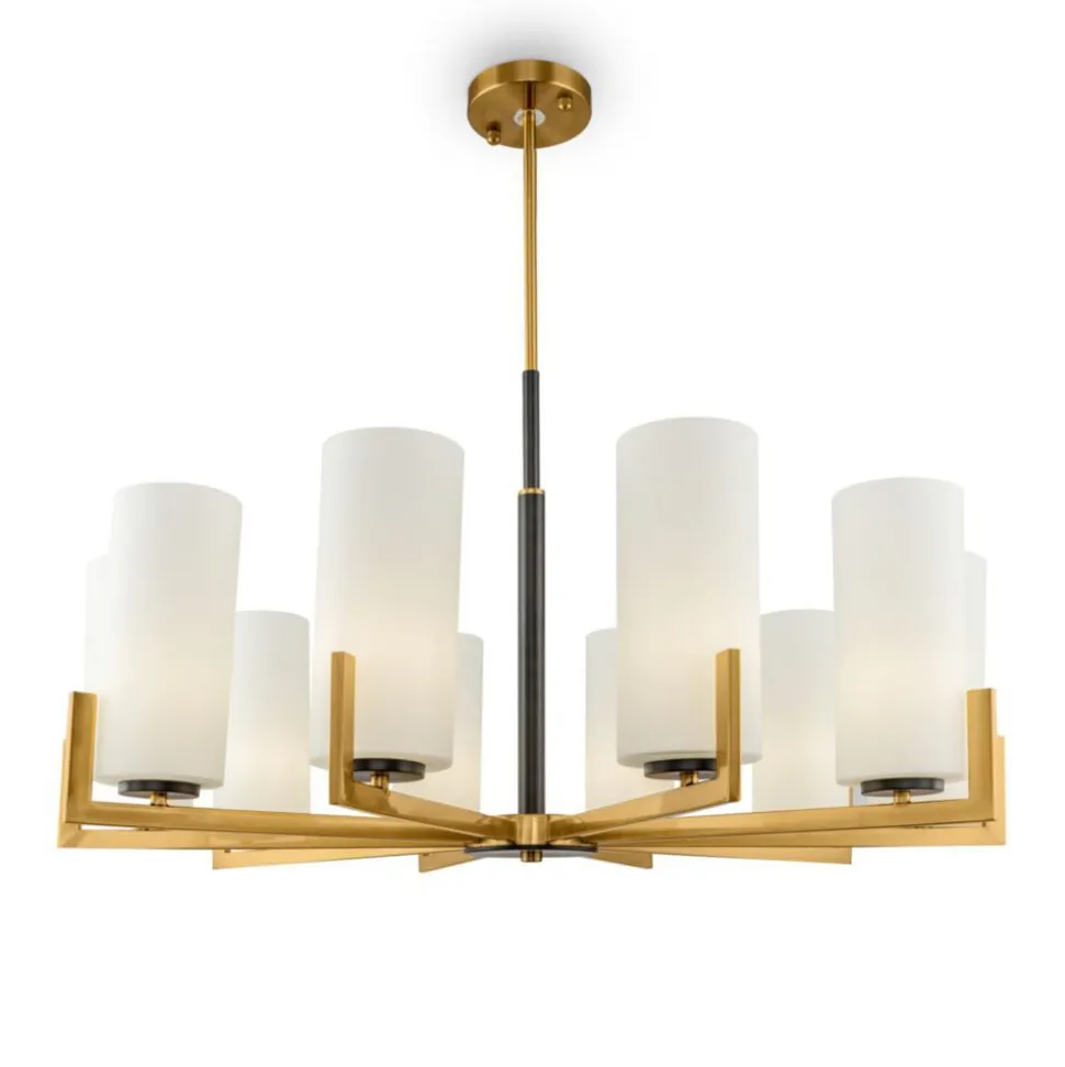 Maytoni kroonluchter Fortano, 10-lamps, glas, E27