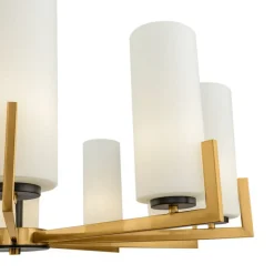 Maytoni kroonluchter Fortano, 10-lamps, glas, E27