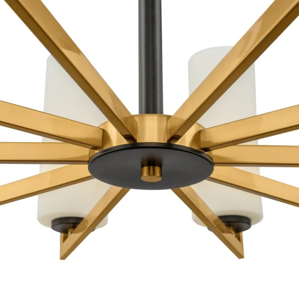 Maytoni kroonluchter Fortano, 10-lamps, glas, E27