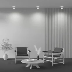 Maytoni LED plafondlamp Planet, wit Ø 12cm aluminium 3.000K