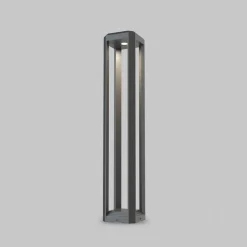 Maytoni LED tuinpadverlichting Royal Mile, grijs, hoogte 80 cm, aluminium