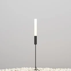 Maytoni LED tuinpadverlichting Flare, 59cm, grondspies, grafiet, IP65