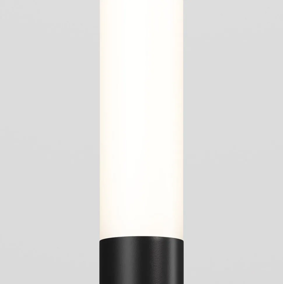 Maytoni LED tuinpadverlichting Flare, 59cm, grondspies, grafiet, IP65