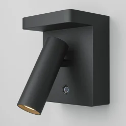 Maytoni LED wandlamp Aron, zwart, dimbaar, draaibaar