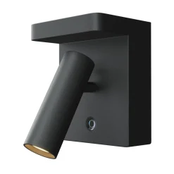 Maytoni LED wandlamp Aron, zwart, dimbaar, draaibaar