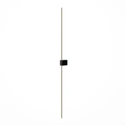 Maytoni LED wandlamp Pars, 105 cm, zwart/goud, aluminium