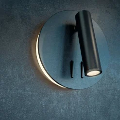 Maytoni los 176 LED wandlamp 3000K rond zwart