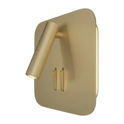 Maytoni los 176 LED wandlamp, 3.000K, hoekig, goud