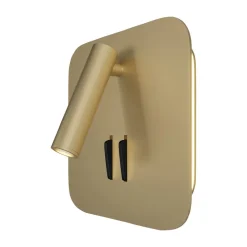 Maytoni los 176 LED wandlamp, 3.000K, hoekig, goud