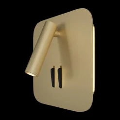 Maytoni los 176 LED wandlamp, 3.000K, hoekig, goud