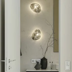 Maytoni Mabell wandlamp van glas, chroom