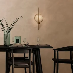 Maytoni Marmo wandlamp in goud met marmer