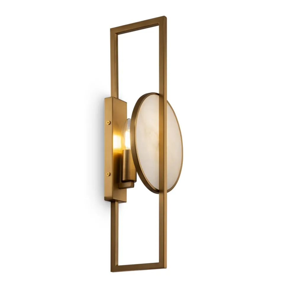 Maytoni Marmo wandlamp in goud met marmer