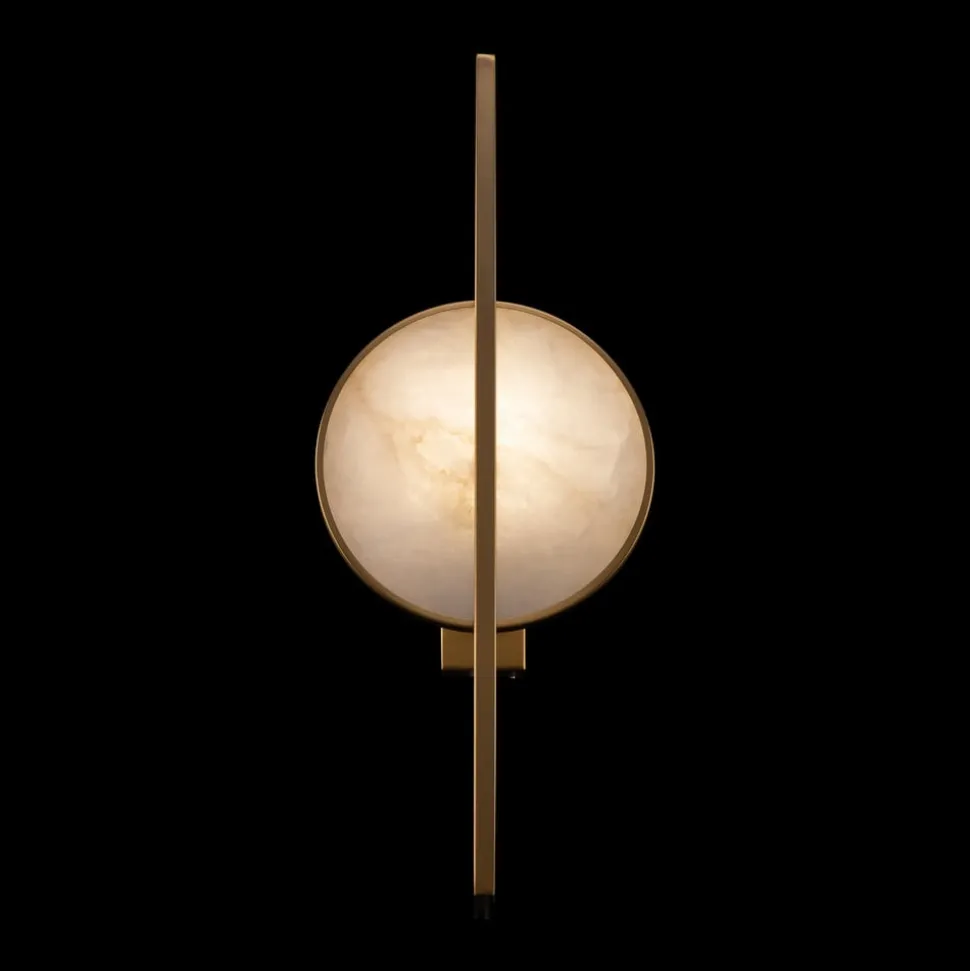 Maytoni Marmo wandlamp in goud met marmer