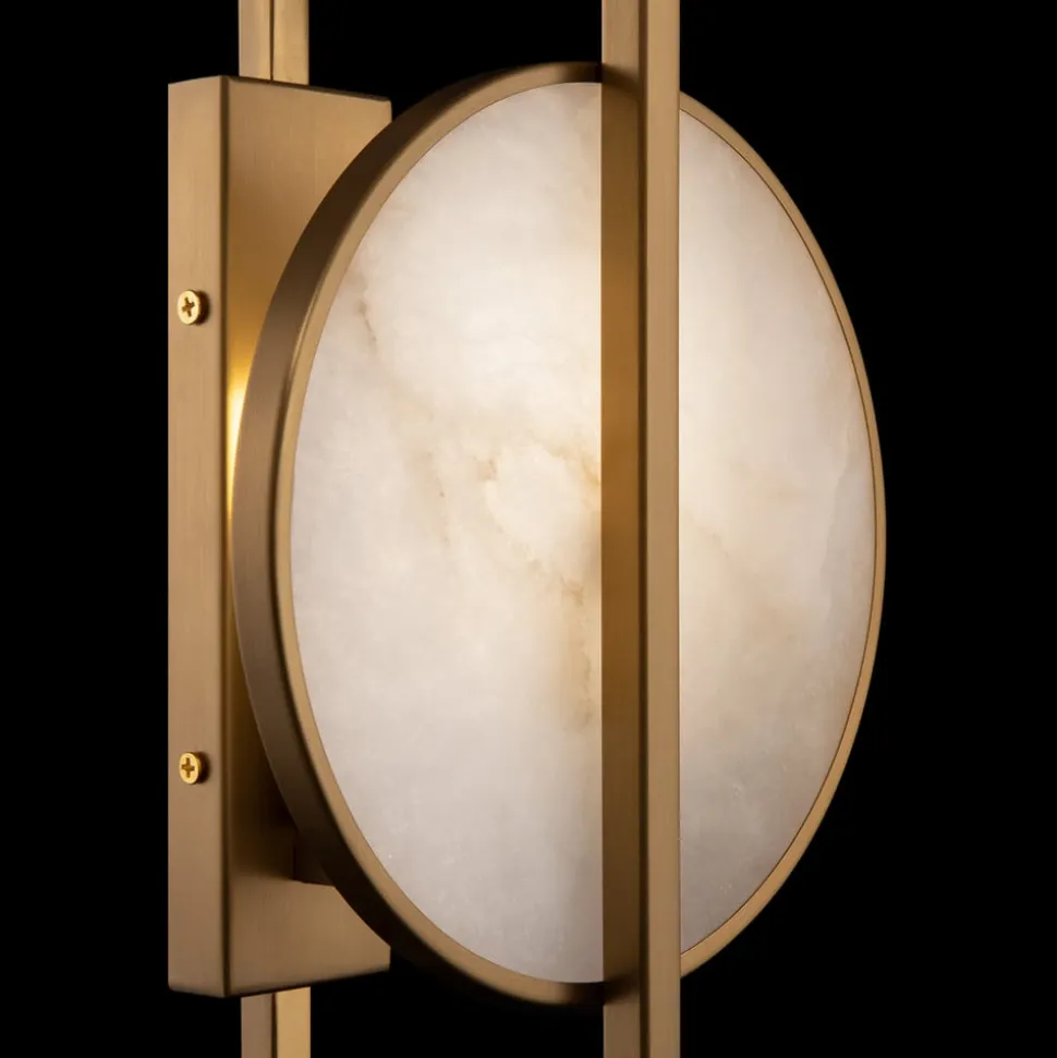 Maytoni Marmo wandlamp in goud met marmer