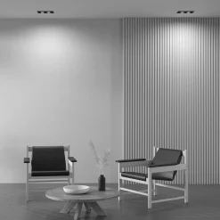 Maytoni metalen inbouwlamp, zwart, 25 x 13 cm, 2-lamps