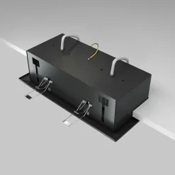 Maytoni metalen inbouwlamp, zwart, 25 x 13 cm, 2-lamps