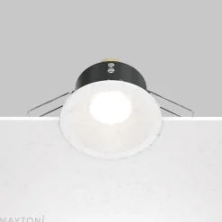 Maytoni plafond inbouwlamp Zoom wit Ø 8,5 cm aluminium IP65 GU10