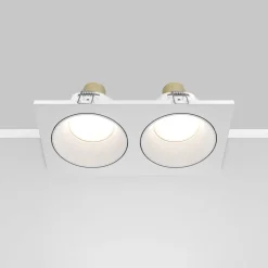 Maytoni plafond inbouwlamp Zoom wit 17 x 9 cm 2-lamps IP65