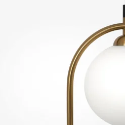 Maytoni Ring hanglamp 2-lamps messing/wit