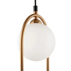 Maytoni Ring hanglamp 2-lamps messing/wit