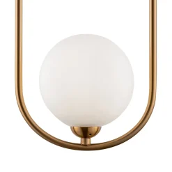 Maytoni Ring hanglamp 2-lamps messing/wit