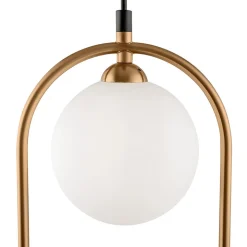Maytoni Ring hanglamp 2-lamps messing/wit