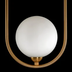 Maytoni Ring hanglamp 2-lamps messing/wit