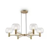 Maytoni Vision hanglamp, goud, 6-lamps