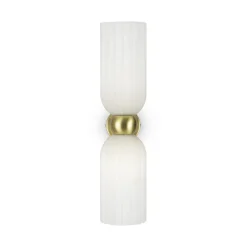 Maytoni wandlamp Antic, 2-lamps, goud/wit, glas