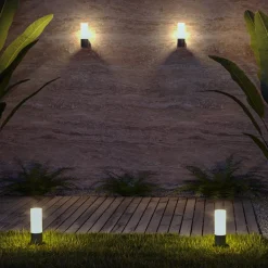 Maytoni Willis sokkellamp, grijs