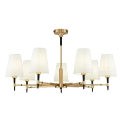 Maytoni Zaragoza kroonluchter 7-lamps textiel kap