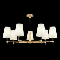 Maytoni Zaragoza kroonluchter 7-lamps textiel kap