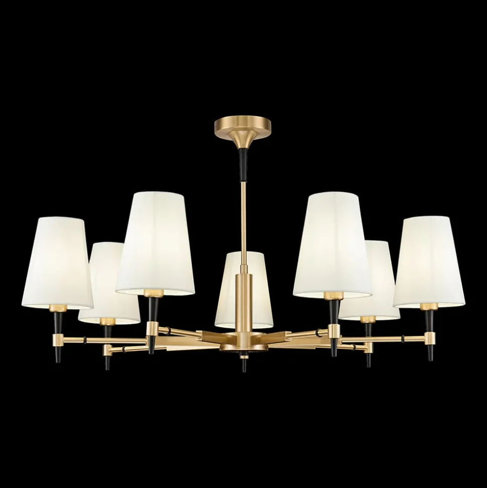 Maytoni Zaragoza kroonluchter 7-lamps textiel kap