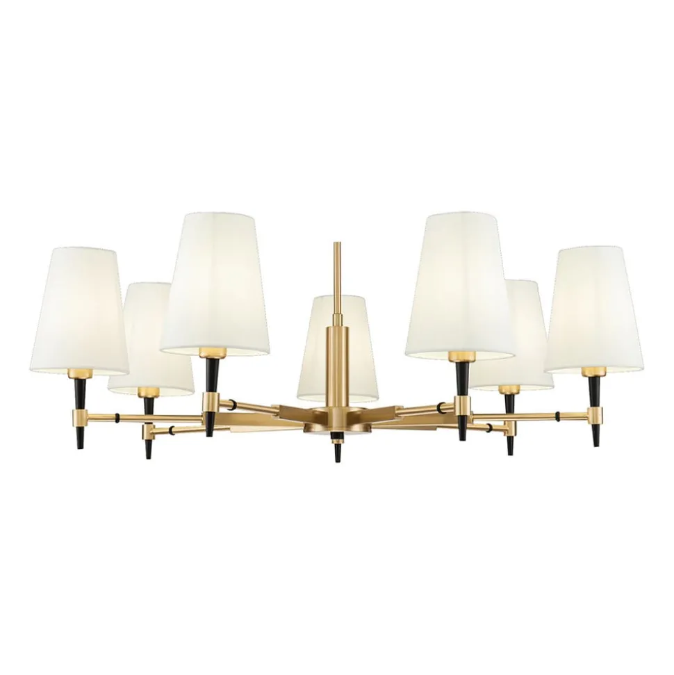 Maytoni Zaragoza kroonluchter 7-lamps textiel kap